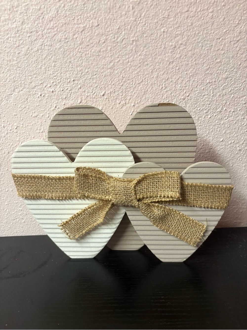 Rustic Farmhouse Valentine Wood Heart Decor & XOXO Sign Bundle - Picture 2 of 9